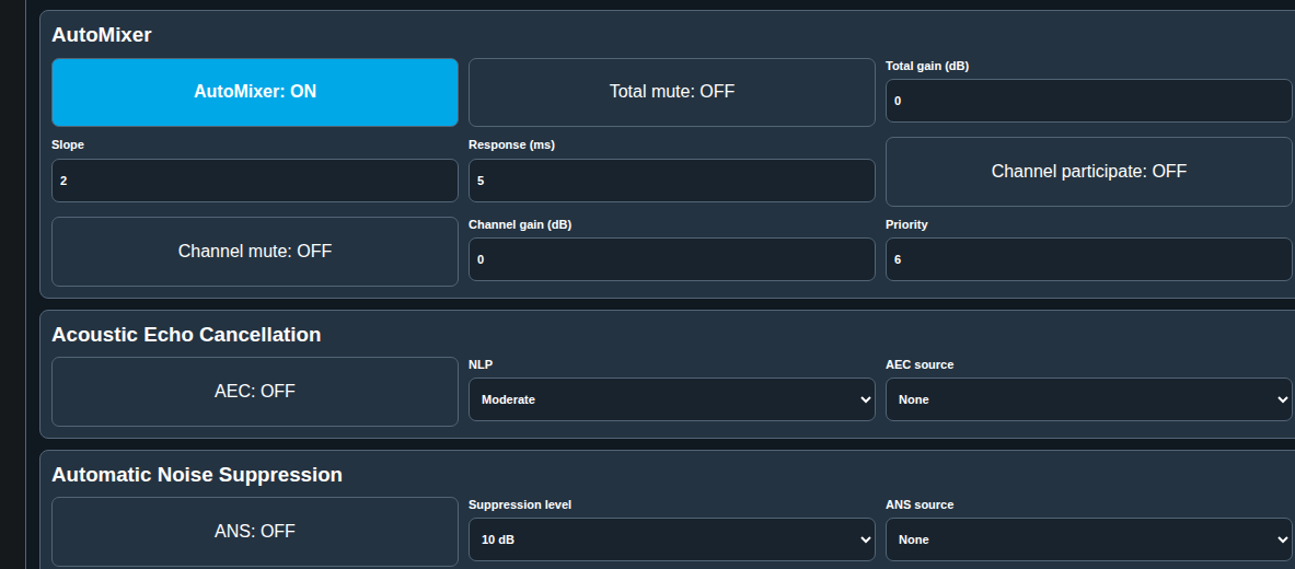 DTX module system processing interface running on an RXT-8D